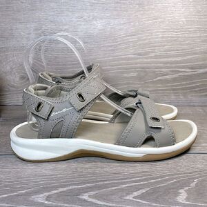 Eddie Bauer Rosecliff Women’s Sz 8 Taupe Gray Slingback Hook & Loop Sport Sandal